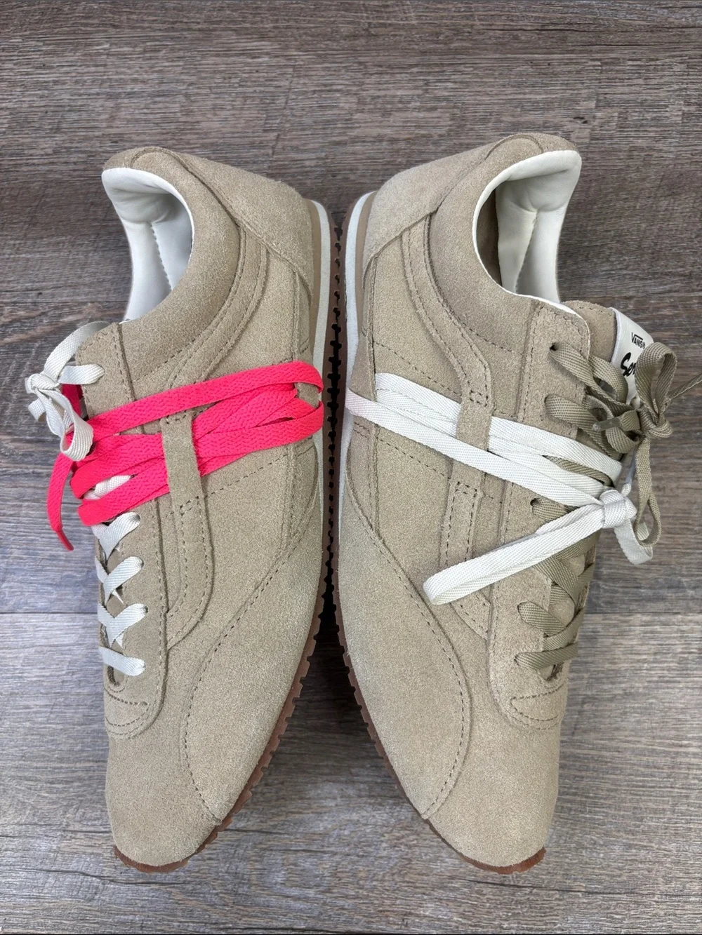 Vans Serio Suede Sneakers Tan/Khaki Men’s 9.5 Women’s 11 Retro Runner